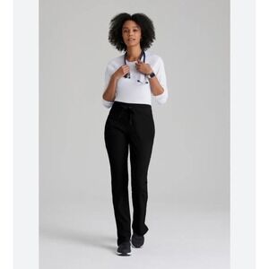 Barco One Black Jogger Scrub Pants Womens Medium Petite MP Cargo RN